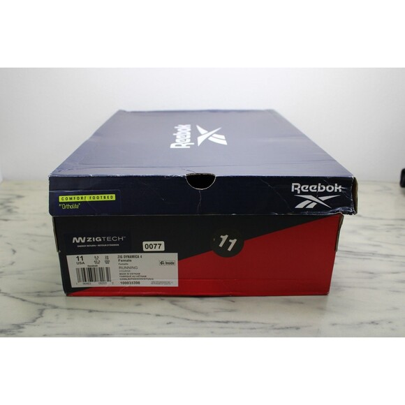 Reebok Womens Zig Dynamica 4 Running Shoes Chalk/Feegoo (US 11) NEW-100033398 - Picture 10 of 11